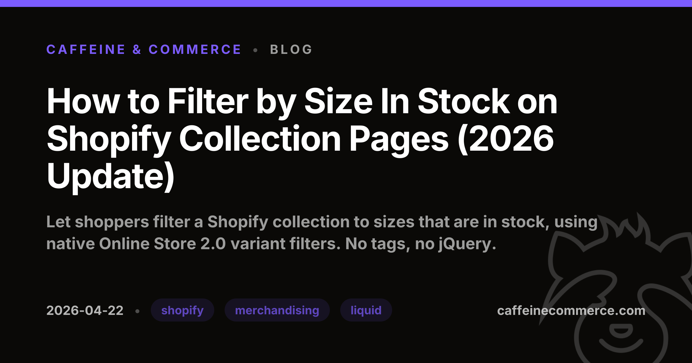 How to Filter by Size In Stock on Shopify Collection Pages (2026 Update)